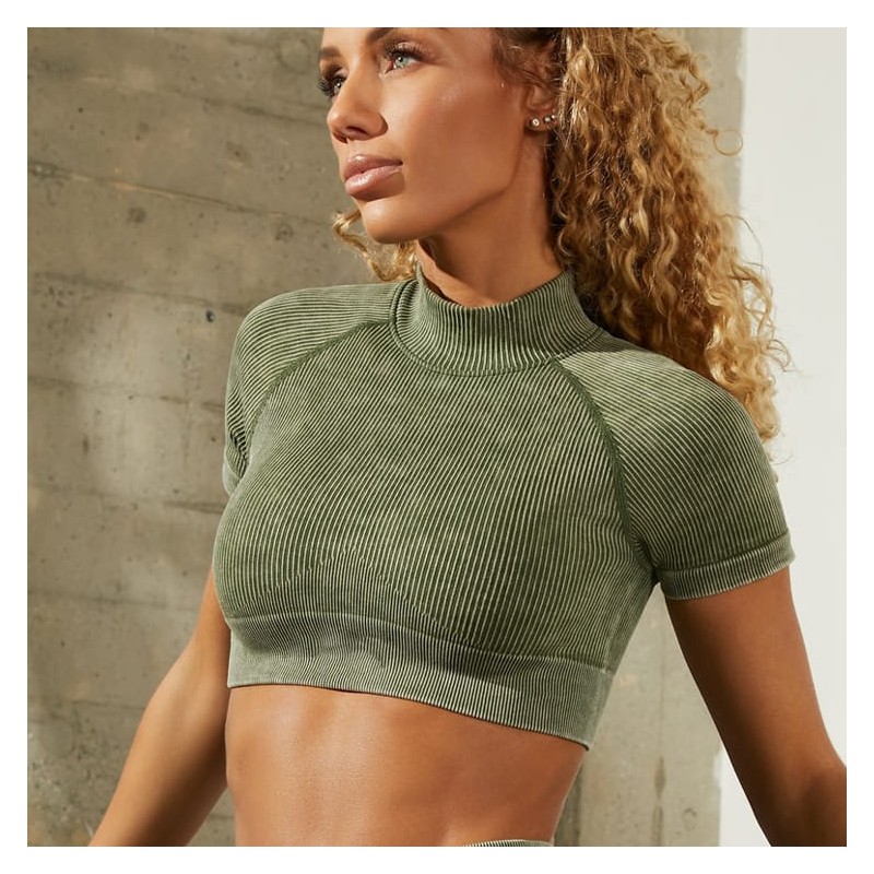 Blusa Cuello Tortuga Para Yoga o Gimnasio