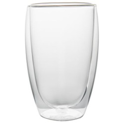 Vaso Doble Pared de Borosilicato - 350 ml.